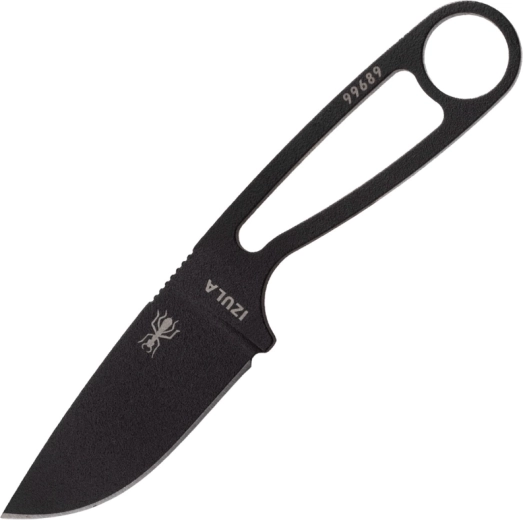 ESEE Izula cuțit de gât negru 6,7 cm din oțel carbon