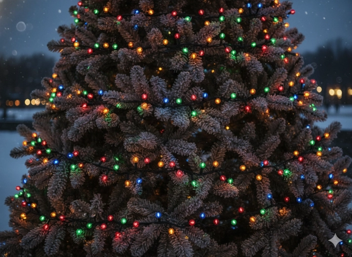 Lanț luminos LED de Crăciun Cherry ball 200 LED multicolor, 16 m + 3 m