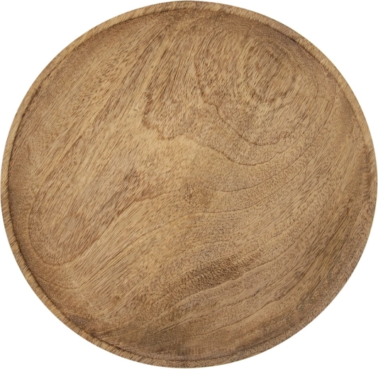 Tavă rotundă de servire Orion din lemn de mango, 30 cm
