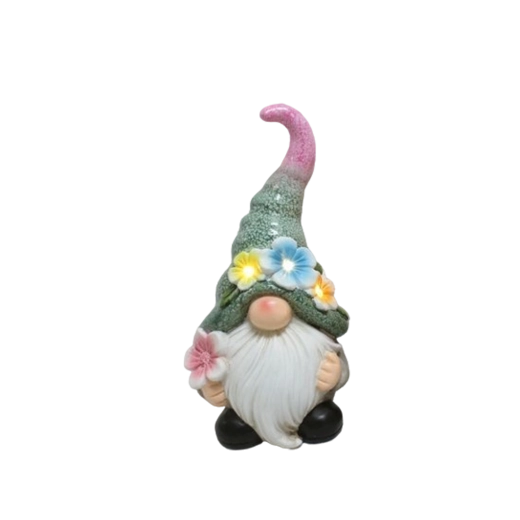 Spiriduș de grădină cu iluminare LED – băiat sau fată