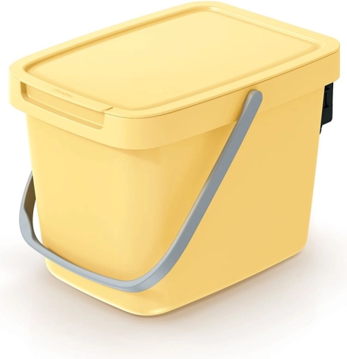 Coș de gunoi Systema Q Collect 6 l galben deschis