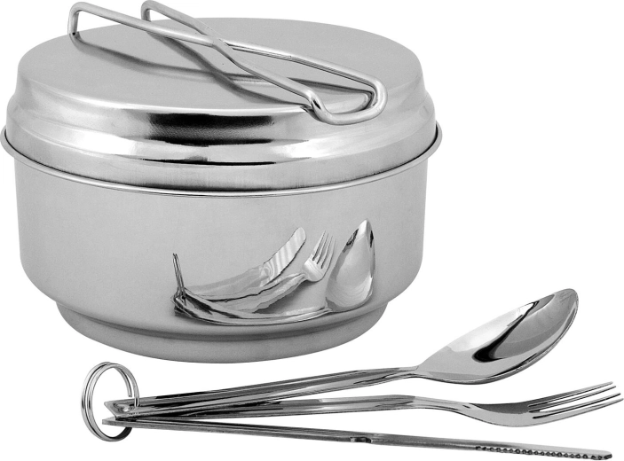 Set eșusuri de camping din oțel inoxidabil, 7 piese, STORE LINE