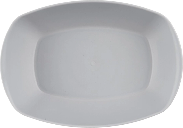 Farfurie de servire Sandy ovală 25 × 15,5 cm gri