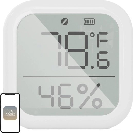 Senzor MOES ZigBee de temperatură și umiditate cu ecran LCD