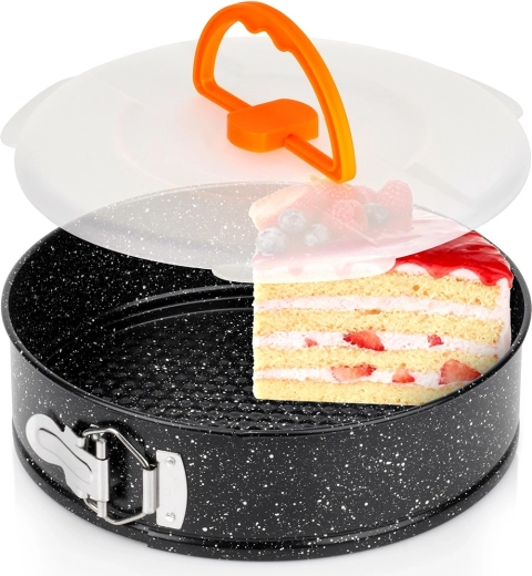 Formă de tort din granit cu arc și capac, 24 cm
