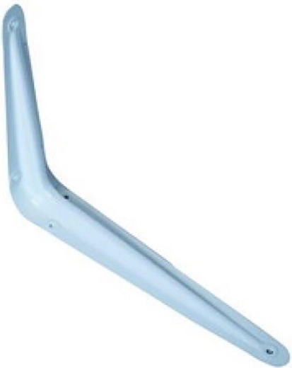 Consolă albă pentru rafturi 200 × 150 mm - 2 buc.