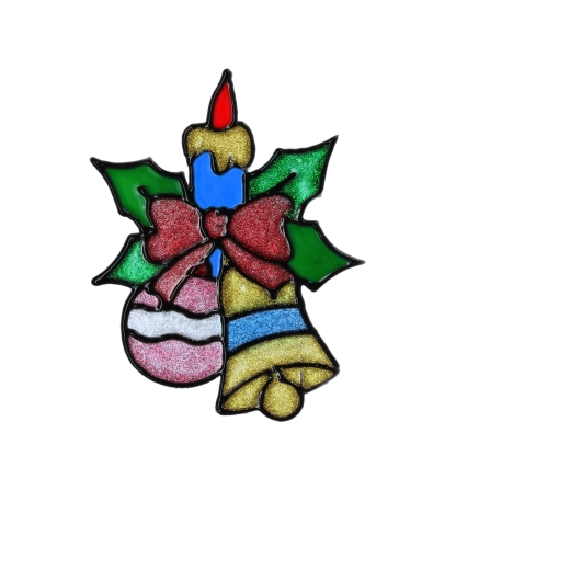 Efect de vitraliu sclipitor pe sticlă