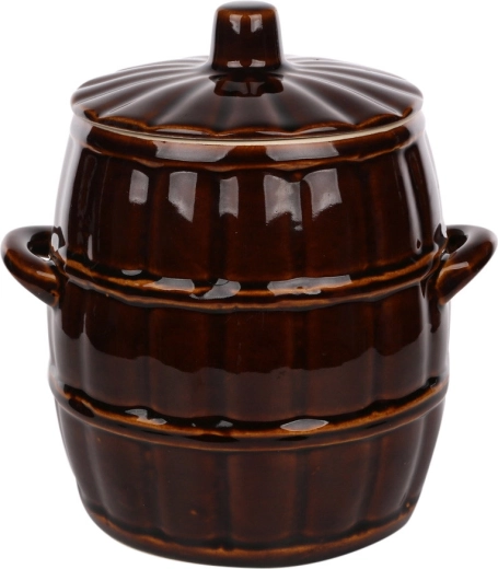 Butoi mediu din ceramică 5 l cu capac