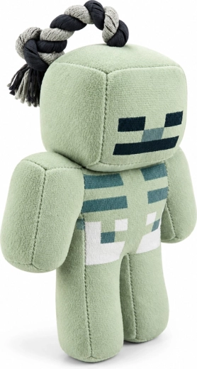 Jucărie de pluș Minecraft pentru câini, cu frânghie, Skeleton