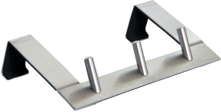 Cuier din inox pentru ușă cu 3 cârlige