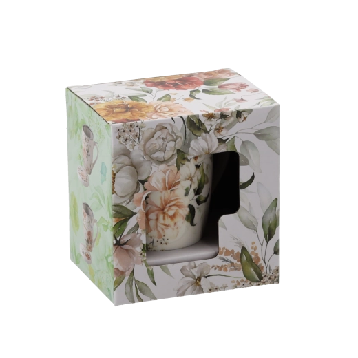 Design floral elegant și ambalaj pentru cadou