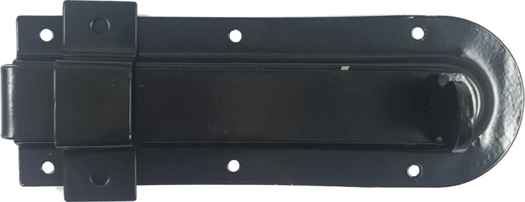 Zăvor AGS 120 mm negru – set cu piesă de prindere