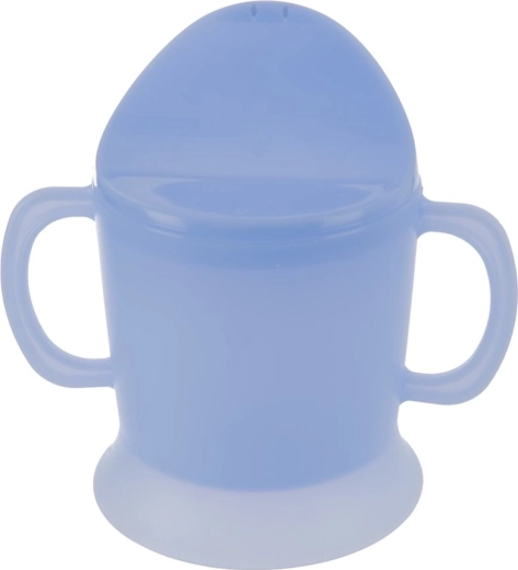 Cană din plastic pentru copii cu cioc 0,23 l, albastră