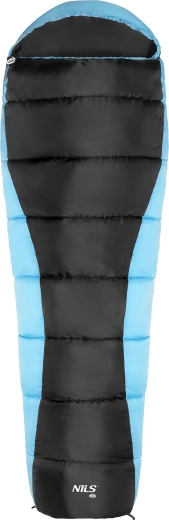 Sac de dormit tip mumie NILS Camp NC2012 negru/albastru