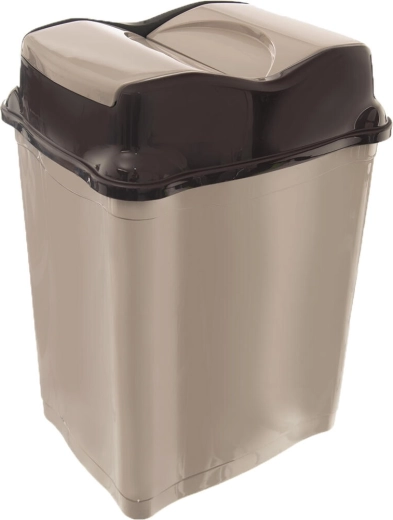 Coș de gunoi WHIRLPOOL 28 l cu capac basculant, din plastic, dreptunghiular