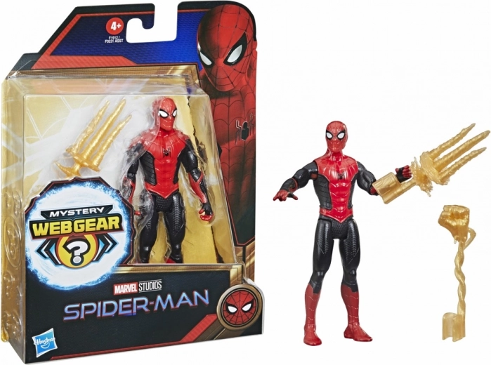 Figurină SPIDER-MAN 15 cm cu costum de pânză de păianjen surpriză