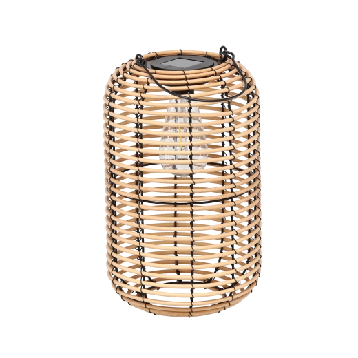 Lampion metalic solar – bej 32 cm