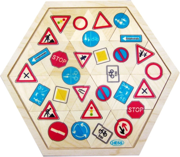 Hess puzzle mozaic semne de circulație 24 piese