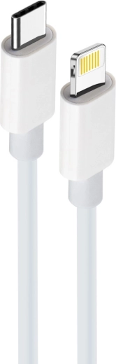 Maxlife cablu USB‑C – Lightning 1 m, alb