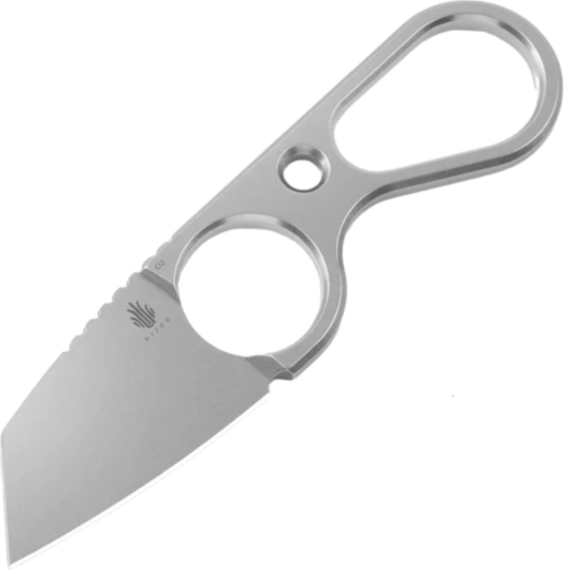 Cuțit de gât Kizer Bowtie din oțel D2 stonewash cu teacă Kydex