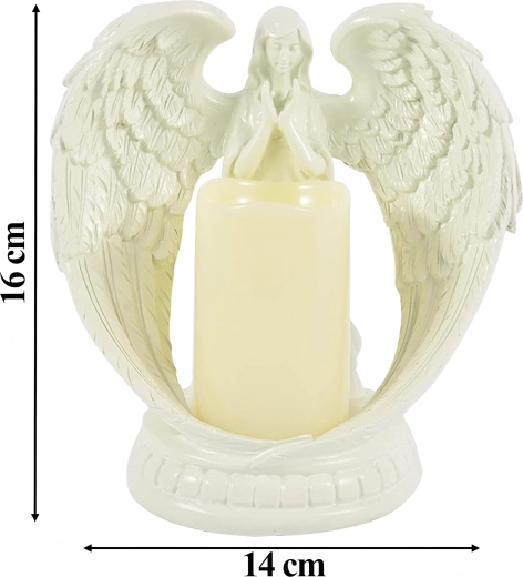 Înger decorativ cu lumânare LED 16 cm