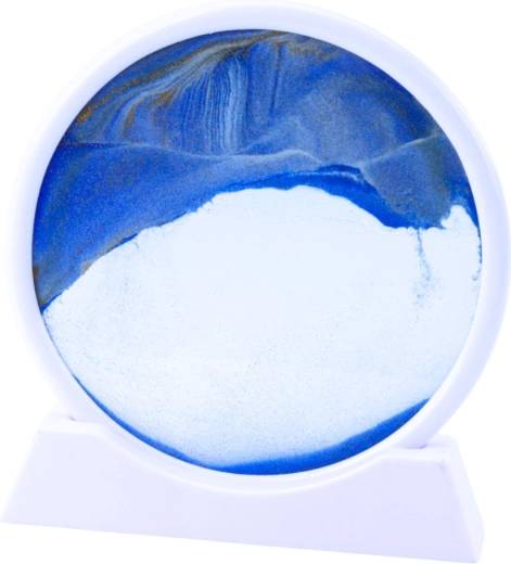 Efect 3D liniștitor cu nisip albastru