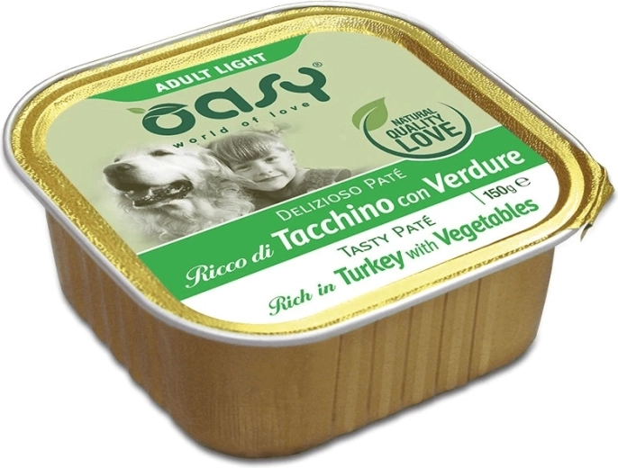 Oasy Tasty Paté Adult Light cu curcan și legume 150 g
