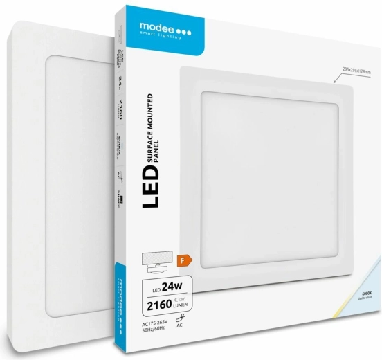 Modee panou LED pătrat de tavan 24 W alb rece 2160 lm