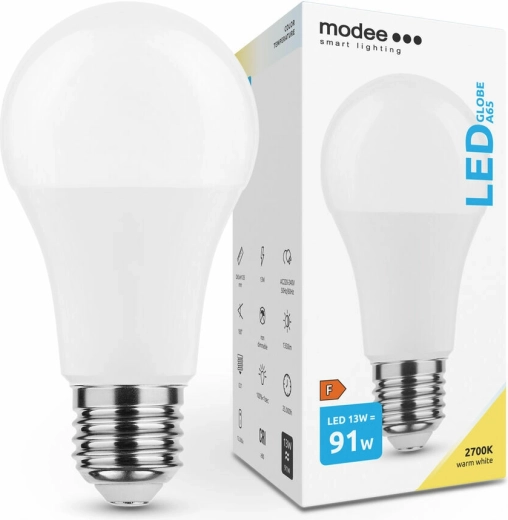 Bec glob LED Modee Smart Lighting E27 13 W alb cald
