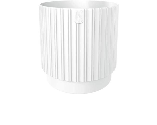 Ghiveci MIKA Cyli Petit ECO Recycled 14 cm alb