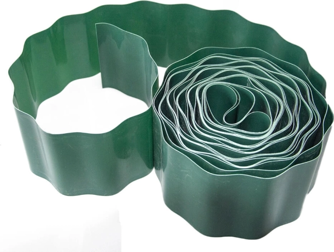 Bordură de gazon 10 cm × 9 m verde