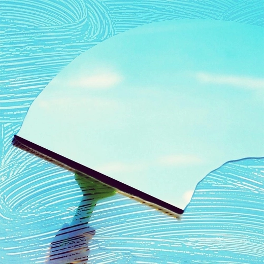 Racletă pentru lustruire fără dâre a geamurilor