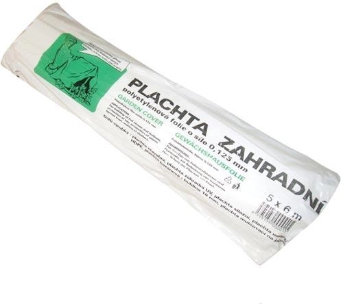 Prelată de grădină transparentă 5 × 6 m, 0,125 mm