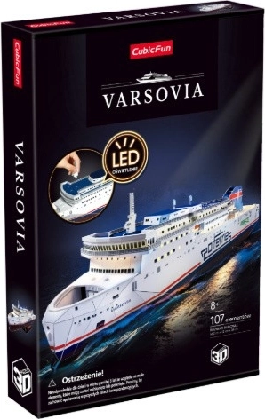Puzzle 3D Cubic Fun feribot Varsovia - 1 bucată