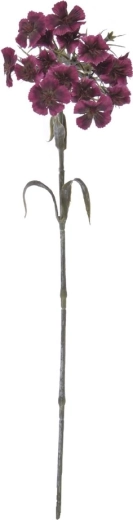 Garoafă artificială de culoare roz închis, 55 cm