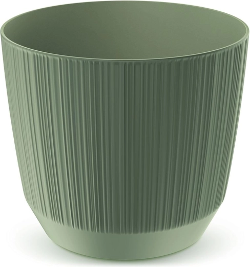 Ghiveci verde pământiu 19,5 cm