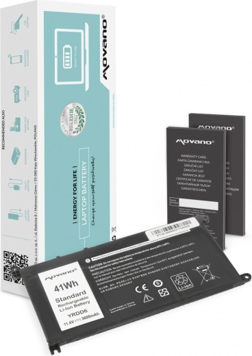Baterie Movano YRDD6 pentru Dell Inspiron 14 5481 și 5590 (3600 mAh, 41 Wh)