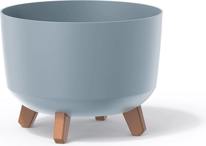 Ghiveci Gracia 33,9 cm gri deschis cu efect de beton