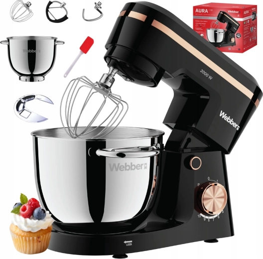Robot de bucătărie planetar 5,2 l WEBBER Aura