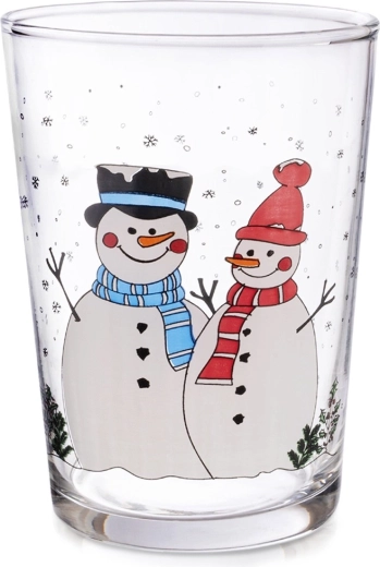 Pahar cu oameni de zăpadă 500 ml