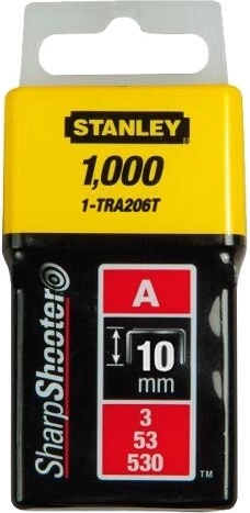 Capse 10 mm tip A STANLEY, 1000 buc