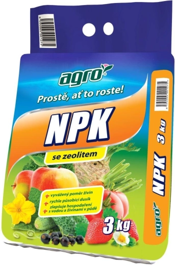 Îngrășământ granulat universal NPK 3 kg AGRO