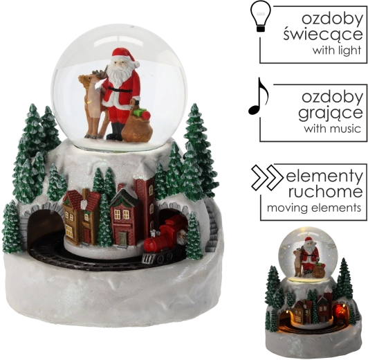 Trenuleț rotativ și iluminare LED caldă