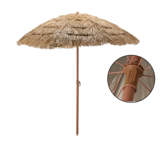 Umbrelă de plajă hawaiană 155 cm