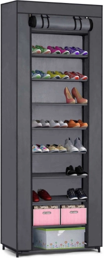 Dulap textil pentru încălțăminte Massido – grafit