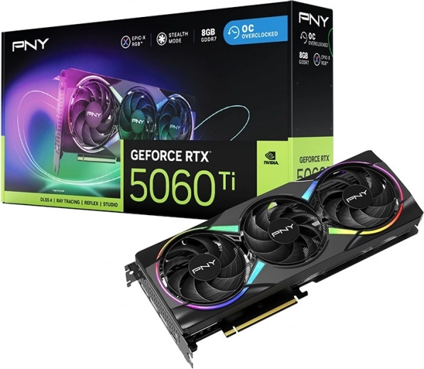 PNY GeForce RTX 5060 Ti 8GB ARGB OC placă video
