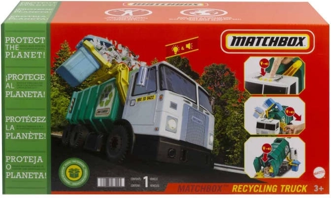Matchbox camion de reciclare cu efecte (38 cm)