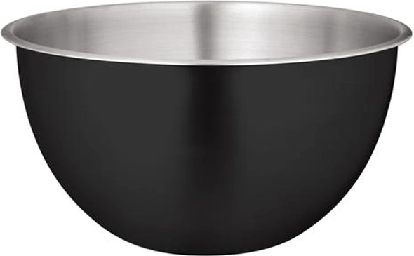 Bol din oțel inoxidabil, negru mat, 25 cm