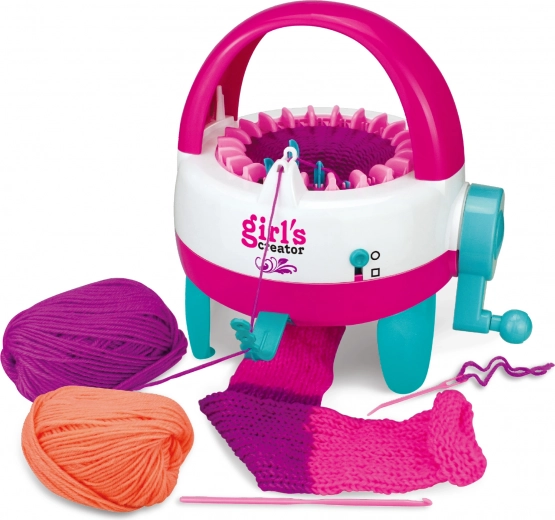 Mașină de tricotat cu manivelă Girl's Creator