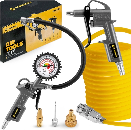 Set de scule pneumatice 6 în 1 pentru compresor HUMBERG